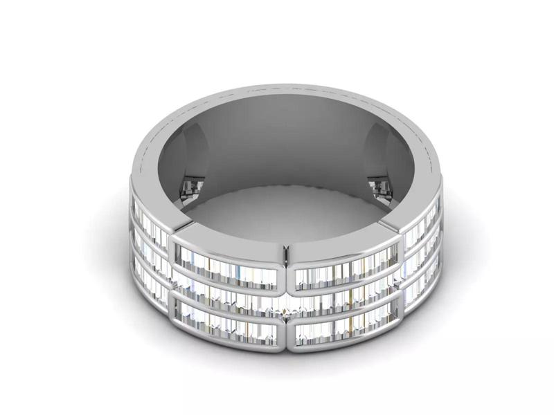 Solitaire Engagement Ring 3dm STL OBJ FBX Render Details