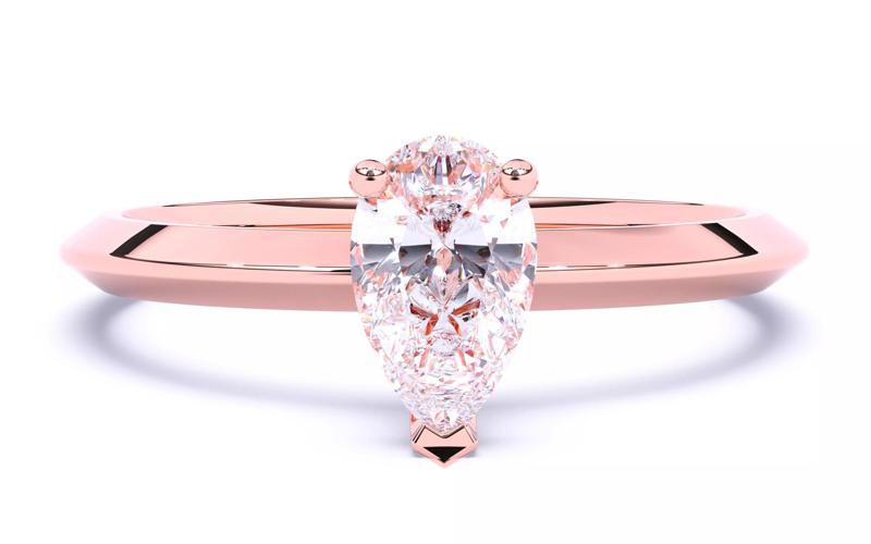 Solitaire Engagement ring 3dm stl renders details