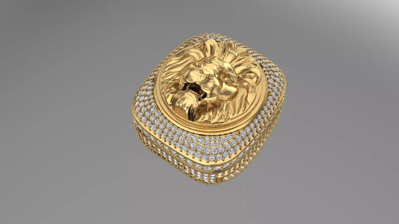 Lion Ring printable model