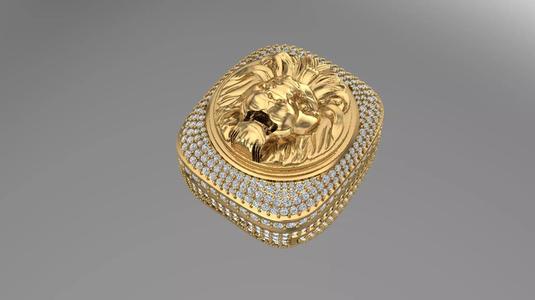 Lion Ring printable model