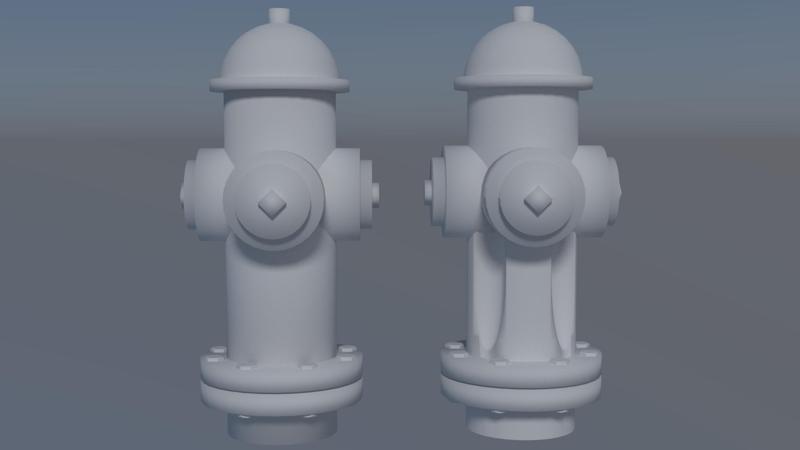 Fire Hydrant 3D Model – Miniature Decoration
