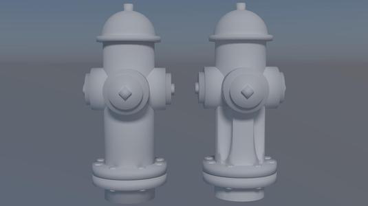 Fire Hydrant 3D Model – Miniature Decoration