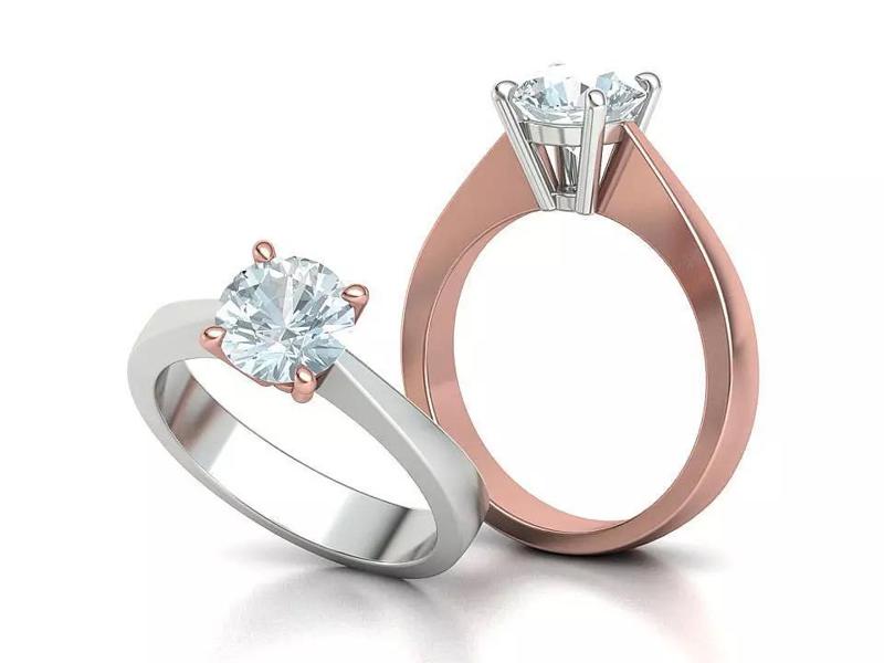 Solitaire Ring 2ct Stone 8mm gem Engagement Ring