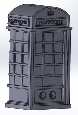 Telephone box LONDON ultrasonic sensor HC-SR04