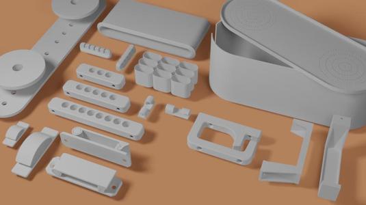 Pack - 17 Models - 3D Printable for Cable Management & Box - Holder, Hook.