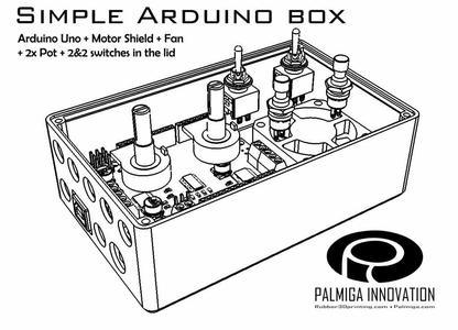 Simple Arduino Box - room for shield, fan & controls