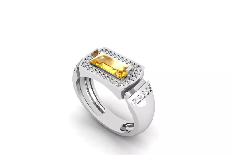 Signet Diamond Ring R 209