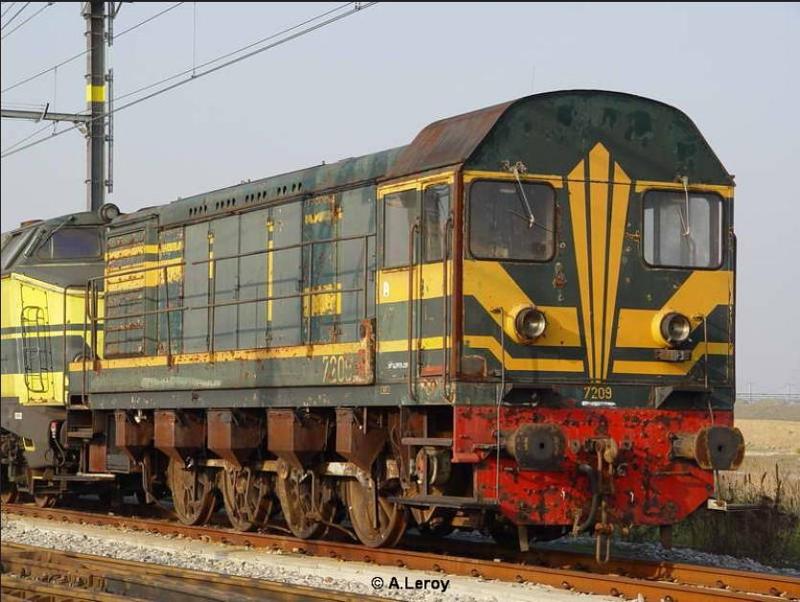 locomotive series 72 sncb ho body