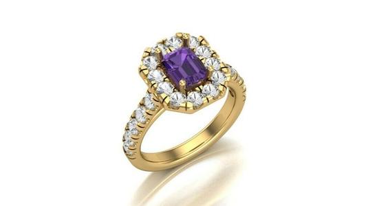 Small Emerald Halo Style Ring Micro Cutters