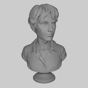 Amelia Earhart Bust American Aviation Pioneer