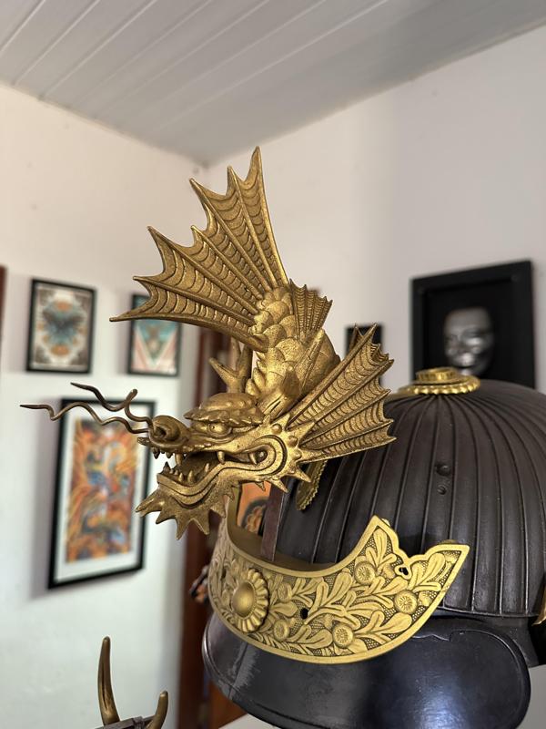 shachihoko decoration for samurai kabuto tatemono 3D print model