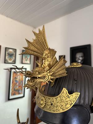 shachihoko decoration for samurai kabuto tatemono 3D print model