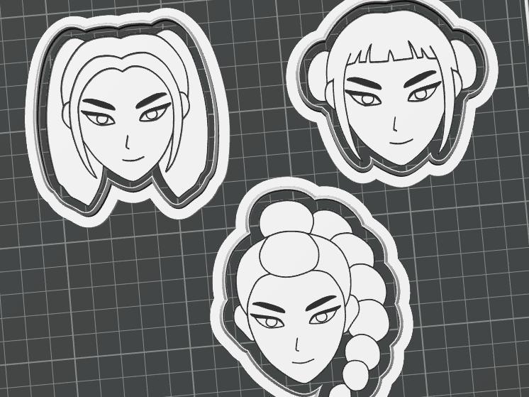 Kpop Demon Hunters cookie cutter and stamp