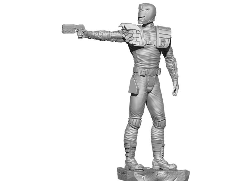 Judge DREDD 1995.STL assemble and whole