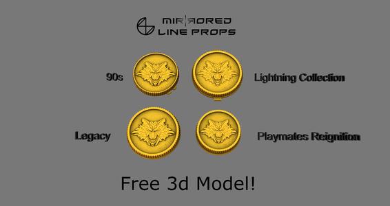 Lunar Wolf Ranger MMPR Power Coin - All Types