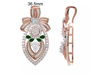 Women Heavy Unique Pendant STL FBX JCD Details