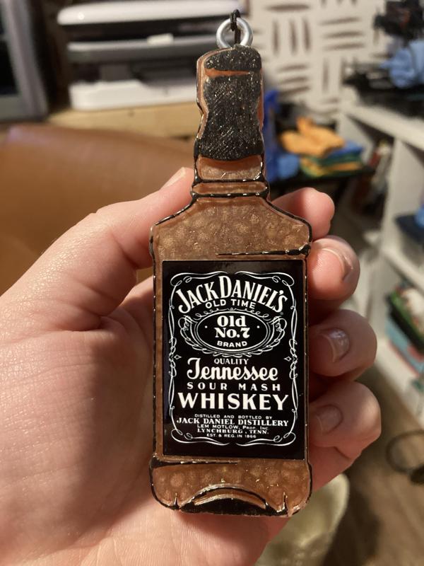 Jack Daniels Bottle Freshie Mold - 3D Model Mold Box for Silicone Freshie Moulds