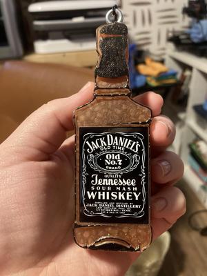 Jack Daniels Bottle Freshie Mold - 3D Model Mold Box for Silicone Freshie Moulds