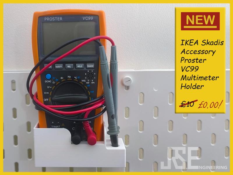 Proster VC99 Multimeter Holder Ikea Skadis