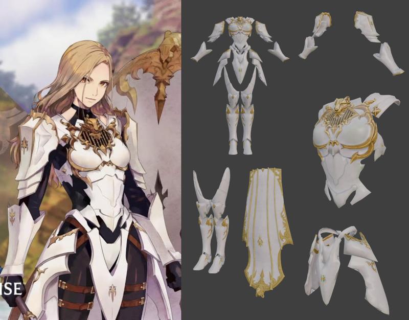 Kisara - Tales of Arise - Cosplay Armor - EVA Foam Template - PDO + PDF Pepakura Pattern
