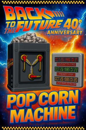 POP CORN POCHOCLERA BACK TO THE FUTURE MR FUSION FLUX CAPACITOR