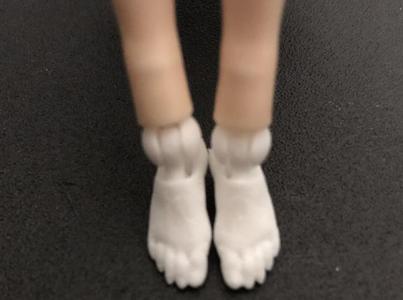 Figma-Compatible Bare Feet 4-Pack