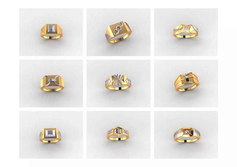 GENTS RING PLAIN BULK PCK 65