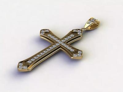Cross Jesus Christ Pendant Cad P2