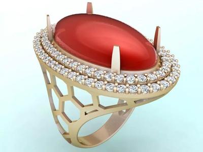Gemstone Rings - Oval stone ring - Womens Rings