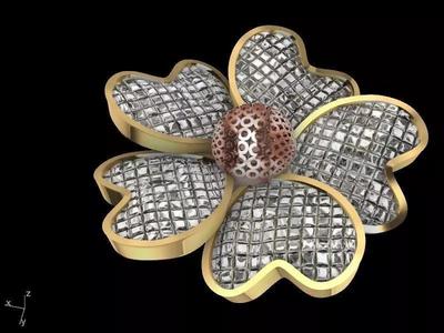 flower invisible setting ring  stl verified