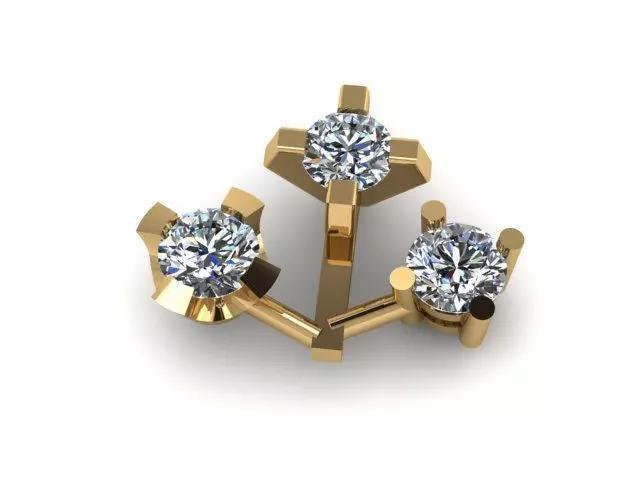 single daimond woman nose pins