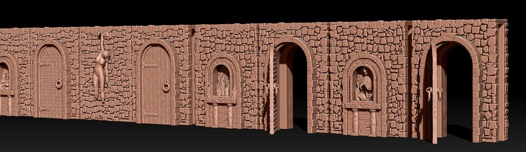 Tenfold dungeon walls doors assets