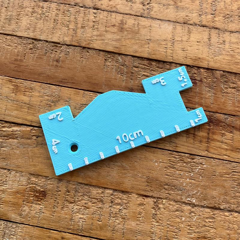 Hem style sewing seam ruler/gauge #1