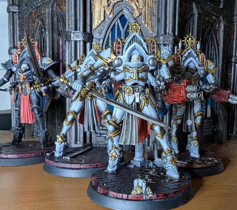 Adepta Sisters Paragon battle suit high boots conversion