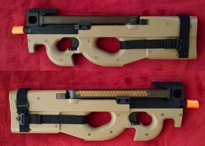 Airsoft P90 low-profile upper receiver