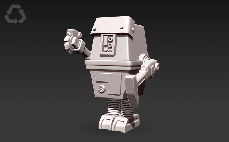 Fighting Gonk Droid A - 3D Print STL - Star Wars Legion and 3.75 Action Figure Scales