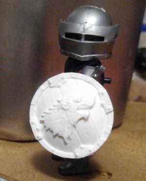 Playmobil compatible House Stark round shield from game of thrones