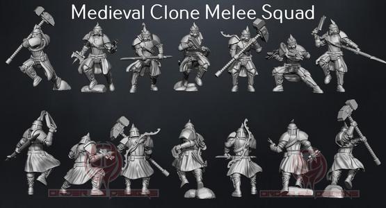 Medieval Clone Melee Squad - Legion Scale