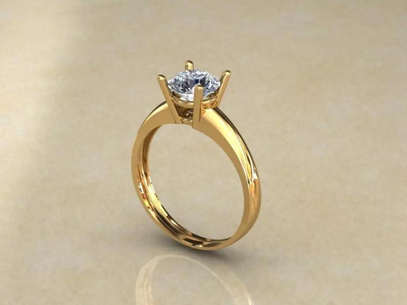 Hollow brilliant ring