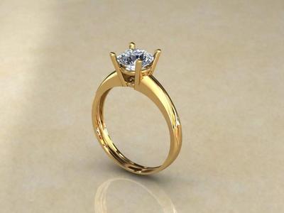 Hollow brilliant ring