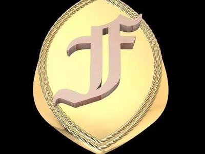 f alphabet ring stl verified