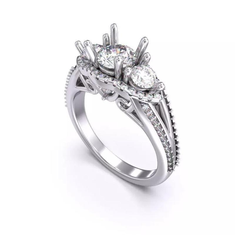 CJC7075 Ladies womans womens diamond ruby emerald Rings