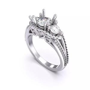 CJC7075 Ladies womans womens diamond ruby emerald Rings