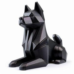 Low Poly Dog 3D Print – Cute Decorative Showpiece Figurine