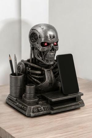 Terminator Inspired Organizer - Cell Phone Holder and Supplies 🤖🔥.