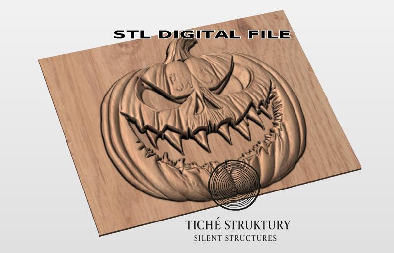 Evil Pumpkin – Halloween Horror Relief – 3D STL Model