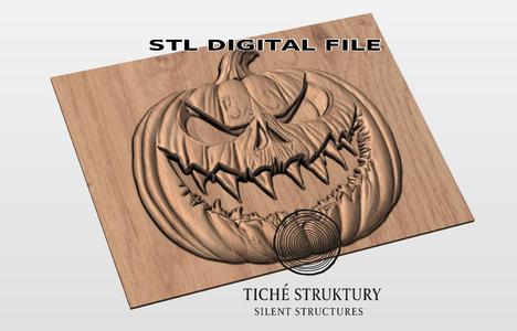 Evil Pumpkin – Halloween Horror Relief – 3D STL Model