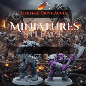 Mega PACK MINIATURES STL files for 3d printing, instant download drive link, stl pack, pack stl, stl bundle , stl file
