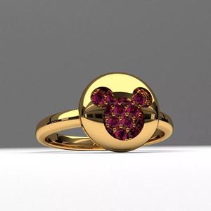 mouse fashion round diamond mikey engagement ring printable