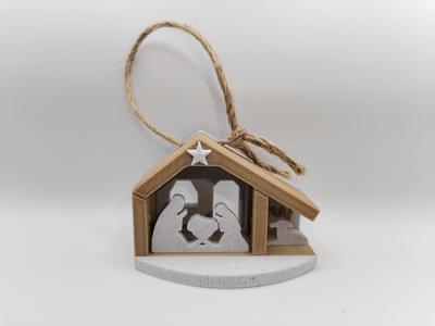 Minimalist Nativity Scene to hang on the Christmas Tree